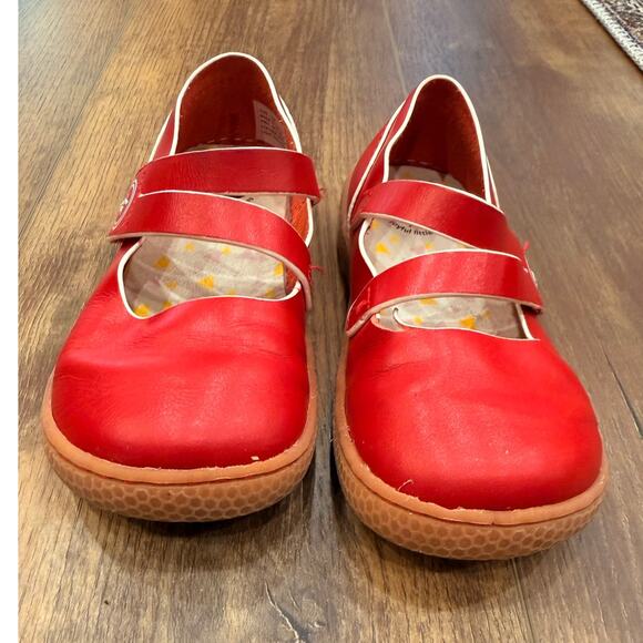 Livie & Luca “Cherry” Red Leather Mary Jane Shoes size 12 - Picture 2 of 6
